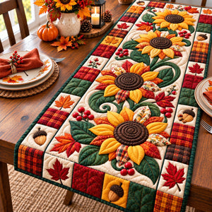 Autum Vibe Sunflower Table Runner - Made to Order