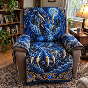 Azure Dragon Dreams Sofa Cover - Made to Order