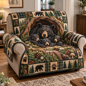 Bear Family Den Sofa Cover - Made to Order