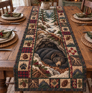 Bear Sleeping Table Runner - Made to Order