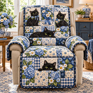 Blue Hydrangea Sofa Cover - Made to Order