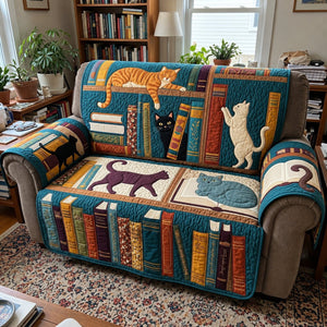 Cats Between the Books Sofa Cover - Made to Order