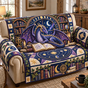 Celestial Dragon Library Sofa Cover - Made to Order