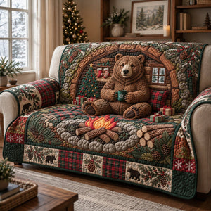 Christmas Bear Sofa Cover - Made to Order
