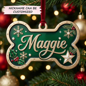 Personalized Christmas Bond Christmas Ornament with Custom Name