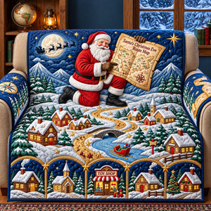 Christmas Map Sofa Cover - Made to Order