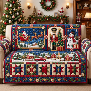 Christmas Story Panels Sofa Cover - Made to Order