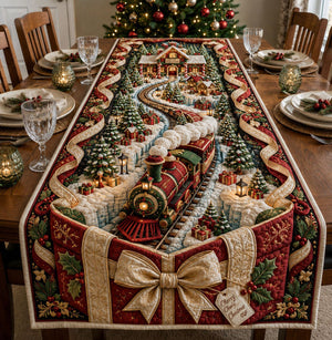 Christmas Village Express Table Runner - Made to Order