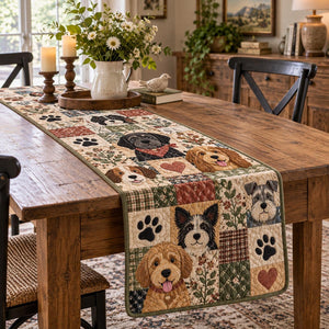 Country Dog Gathering Table Runner - Made to Order