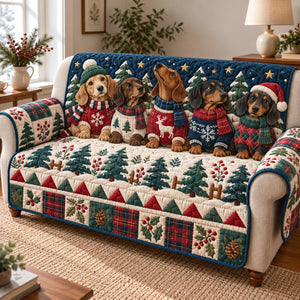 Dachshund Happiness Sofa Cover - Made to Order