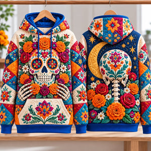Day of the Dead Carnival Hoodie, Sweater and T-Shirt - Made to Order