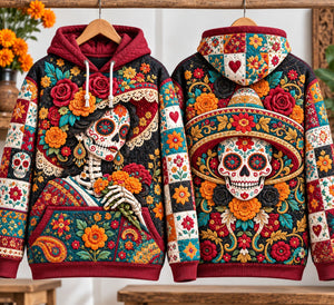 Day of the Dead Heritage Hoodie, Sweater and T-Shirt - Made to Order