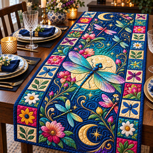 Dragonfly Floral Haven Table Runner - Made to Order
