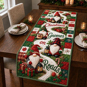 Festive Gnome Magic Table Runner - Made to Order