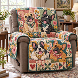 Frenchie Flower Sofa Cover - Made to Order