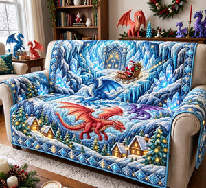 Frozen Dragon Kingdom Sofa Cover - Made to Order