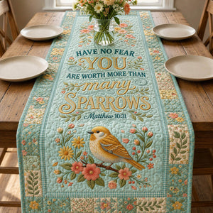 Worth More Than Many Sparrows Table Runner - Made to Order