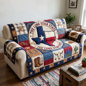 The Lone Star State Medallion Sofa Cover - Made to Order