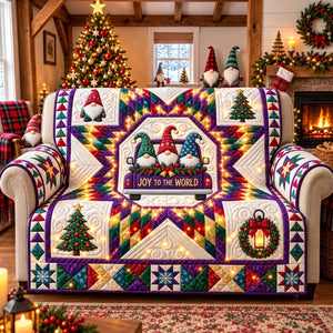Gnome Christmas Starburst Sofa Cover - Made to Order