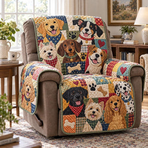 Happy Dog Portraits Sofa Cover - Made to Order