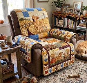 Harvest Field Goldens Sofa Cover - Made to Order