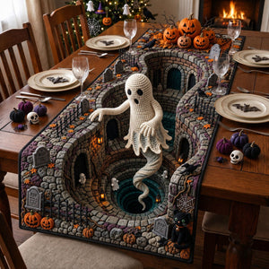 Haunted Well Vortex Crochet Table Runner - Made to Order