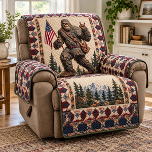 Moonlit Bigfoot Adventure Sofa Cover - Made to Order