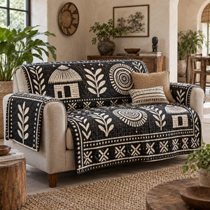 Moonlit Hut Sofa Cover - Made to Order