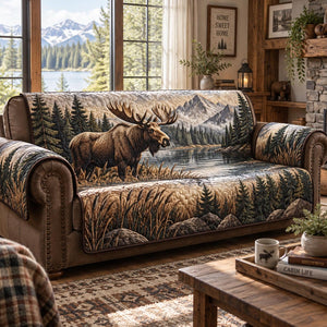 Moose Mountain Creek Sofa Cover - Made to Order