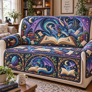 Mystic Dragon Book Lover Sofa Cover - Made to Order
