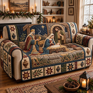Magi Gifts at the Manger Sofa Cover - Made to Order