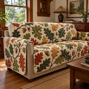 Oak Acorns Sofa Cover - Made to Order