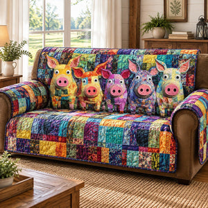 Pink Farm Pals Sofa Cover - Made to Order