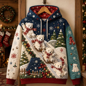 Polar Bear Sleigh Ride Hoodie, Sweater and T-Shirt - Made to Order