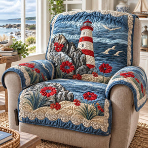 Poppy Cliff Lighthouse Sofa Cover - Made to Order