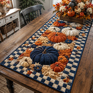 Pumpkin Fields Table Runner - Made to Order