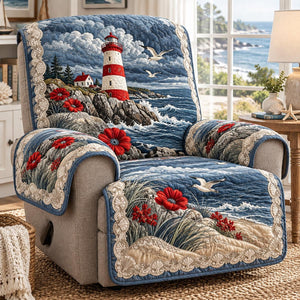 Rocky Lighthouse Bloom Sofa Cover - Made to Order