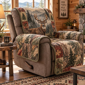 Rustic Deer Cabin Sofa Cover - Made to Order