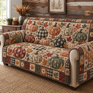 Rustic Pumpkin Heirloom Sofa Cover - Made to Order