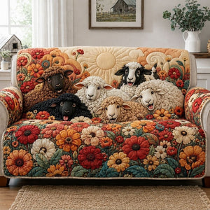 Rustic Sheep Meadow Sofa Cover - Made to Order