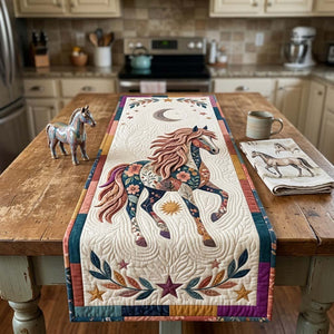 Celestial Pink Horse Moon Table Runner - Made to Order