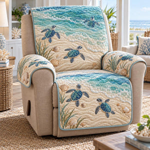 Sandy Shore Turtle Sofa Cover - Made to Order