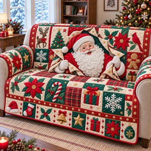 Santa Claus Adventure Sofa Cover - Made to Order