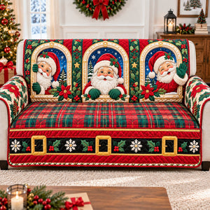 Santa Claus Window Sofa Cover - Made to Order