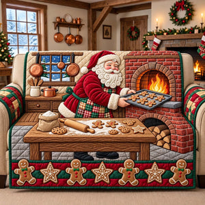 Santa Cookie Bakery Sofa Cover - Made to Order