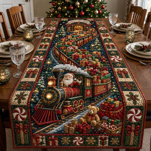 Santa Gift Express Table Runner - Made to Order