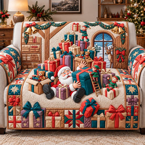Santa Gift Pile Sofa Cover - Made to Order