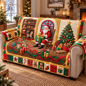 Santa Toy Grotto Sofa Cover - Made to Order