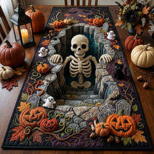 Skeleton Pit Crochet Table Runner - Made to Order