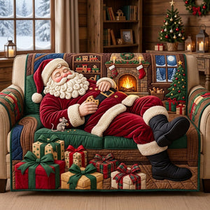Sleeping Santa Sofa Cover - Made to Order
